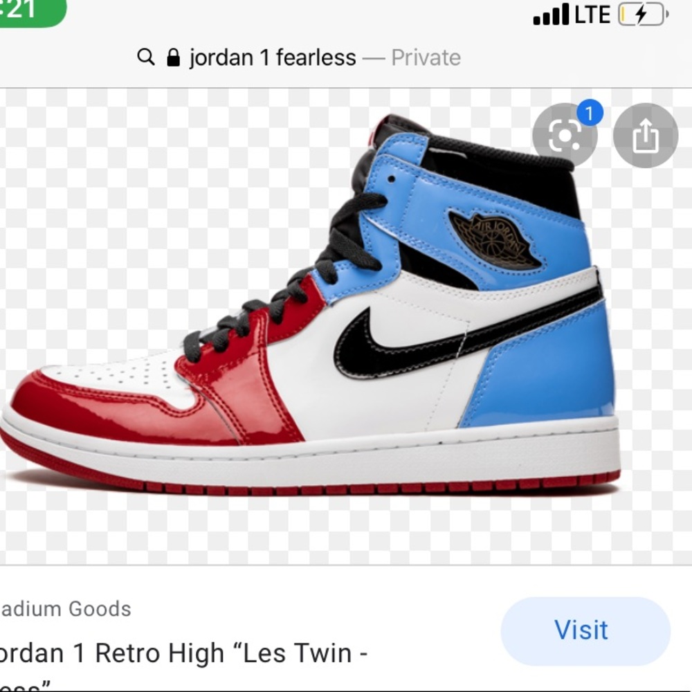 ISO Jordan 1 fearless
